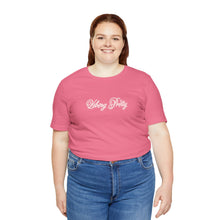 Load image into Gallery viewer, (Pink) “Vibing Pretty” Jersey Tee