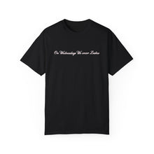 Load image into Gallery viewer, (Pink) “On Wednesdays We wear Lashes” Comfort T-shirt