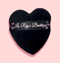 Load image into Gallery viewer, Black Heart Powder Puff