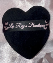 Load image into Gallery viewer, Black Heart Powder Puff