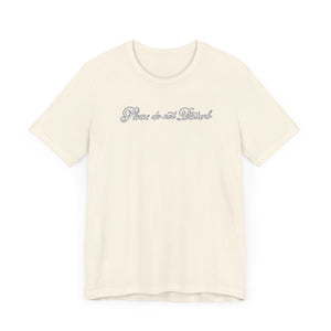 (White) “Please Do Not Disturb” Jersey Tee