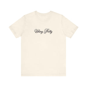 (Black) “Vibing Pretty” Jersey Tee