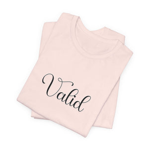 (Black) “Valid” Jersey Tee