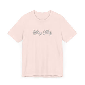 (White) “Vibing Pretty” Jersey Tee