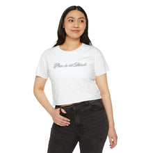 Load image into Gallery viewer, (White) “Please Do Not Disturb” Crop Top
