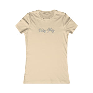 (White) “Vibing Pretty” Feminine Tee