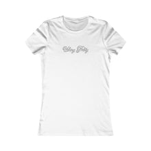 Load image into Gallery viewer, (White) “Vibing Pretty” Feminine Tee
