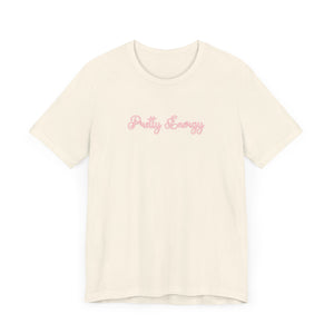 (Pink) “Pretty Energy” Jersey Tee