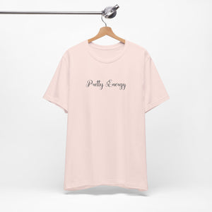 (Black) “Pretty Energy” Jersey Tee