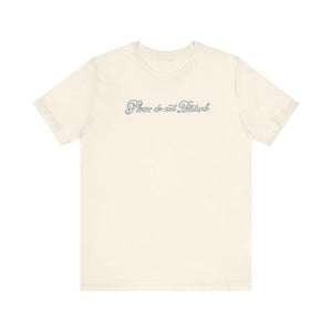 (White) “Please Do Not Disturb” Jersey Tee