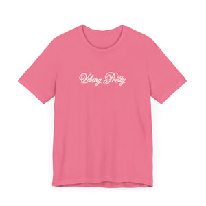 (Pink) “Vibing Pretty” Jersey Tee