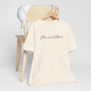 (White) “Please Do Not Disturb” Jersey Tee