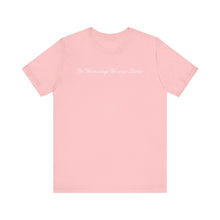 Load image into Gallery viewer, (Pink) “On Wednesdays We wear Lashes” Jersey Tee
