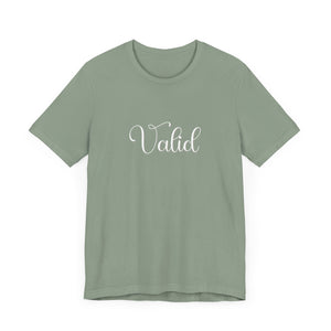 (White) “Valid” Jersey Tee