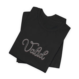 (Black) “Valid” Jersey Tee