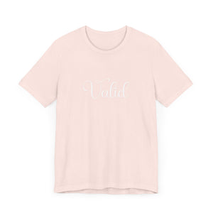 (White) “Valid” Jersey Tee