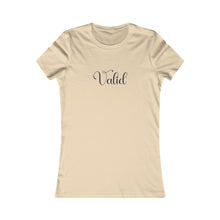 Load image into Gallery viewer, (Black) “Valid” Feminine Tee
