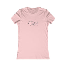 Load image into Gallery viewer, (Black) “Valid” Feminine Tee
