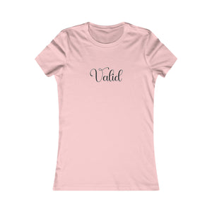 (Black) “Valid” Feminine Tee