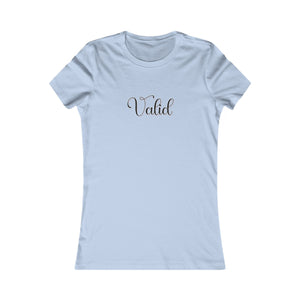 (Black) “Valid” Feminine Tee