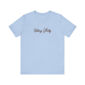 (Black) “Vibing Pretty” Jersey Tee