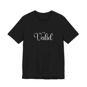 (White) “Valid” Jersey Tee