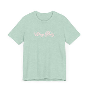 (Pink) “Vibing Pretty” Jersey Tee