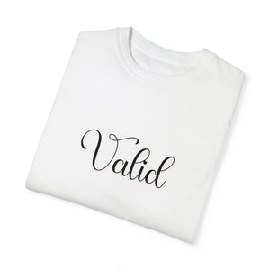 (Black) “Valid” Comfort T-shirt