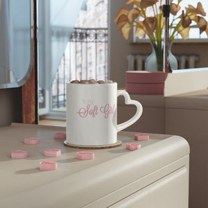 “In my Soft Girl era” Heart-Shaped Mug