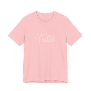 (Pink) “Valid” Jersey Tee