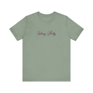 (Black) “Vibing Pretty” Jersey Tee