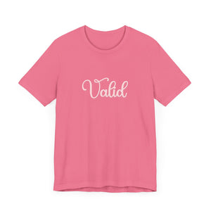 (Pink) “Valid” Jersey Tee