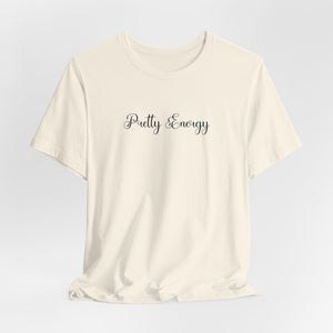 (Black) “Pretty Energy” Jersey Tee