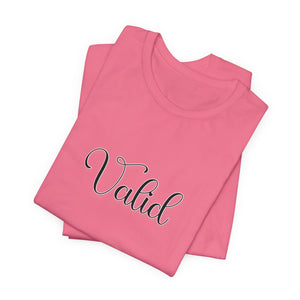 (Black) “Valid” Jersey Tee