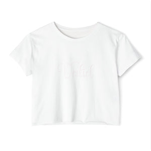 (White) “Valid” Crop Top