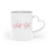 Load image into Gallery viewer, “In my Soft Girl era” Heart-Shaped Mug
