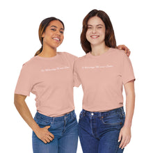 Load image into Gallery viewer, (Pink) “On Wednesdays We wear Lashes” Jersey Tee
