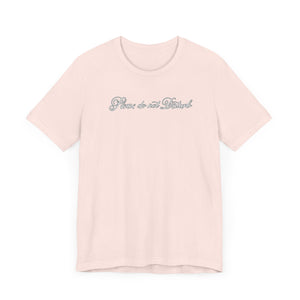 (White) “Please Do Not Disturb” Jersey Tee