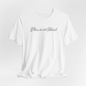 (White) “Please Do Not Disturb” Jersey Tee