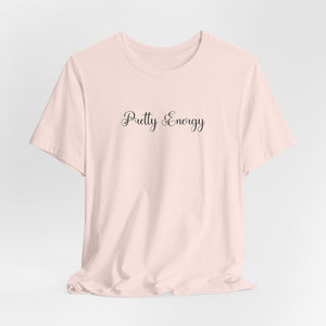 (Black) “Pretty Energy” Jersey Tee