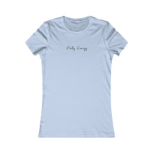 Load image into Gallery viewer, (Black) “Pretty Energy” Feminine Tee
