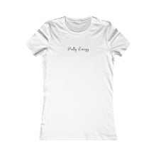 Load image into Gallery viewer, (Black) “Pretty Energy” Feminine Tee
