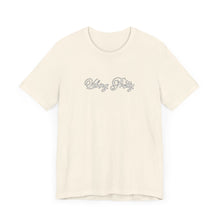 Load image into Gallery viewer, (White) “Vibing Pretty” Jersey Tee
