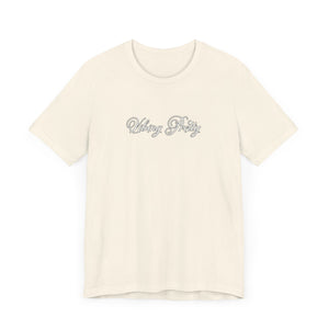 (White) “Vibing Pretty” Jersey Tee