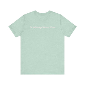 (Pink) “On Wednesdays We wear Lashes” Jersey Tee