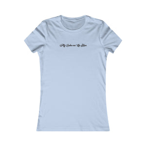 “My Lashes are Up Here” Feminine Tee