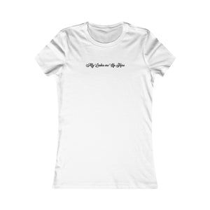 “My Lashes are Up Here” Feminine Tee