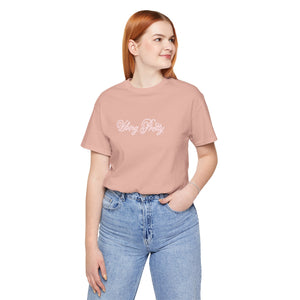 (Pink) “Vibing Pretty” Jersey Tee