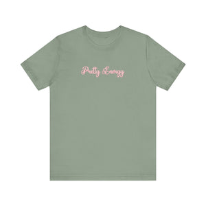 (Pink) “Pretty Energy” Jersey Tee