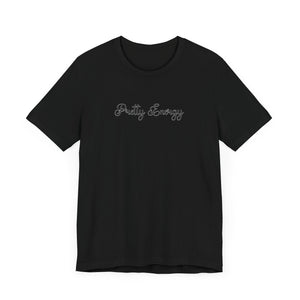 (Black) “Pretty Energy” Jersey Tee